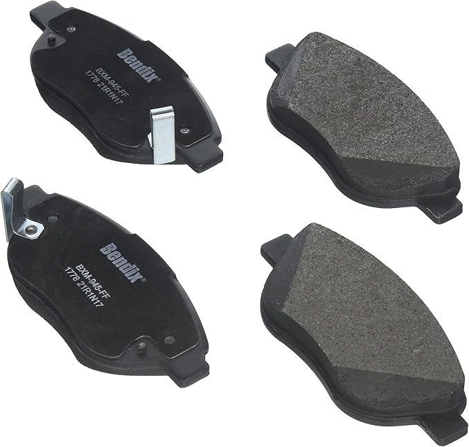 Bendix Priority1 CFM1778 Semi-Metallic Front Brake Pads for Fiat 500 2018-2012, Linea 2011, Peugeot 307 2010-2008