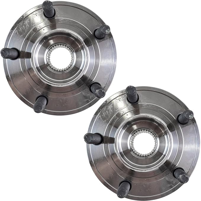 TRQ 2 Piece Front Wheel Bearing & Hub Assembly Set Compatible with 2011-2014 Chrysler 200 2007-2010 Sebring 2008-2014 Dodge Avenger