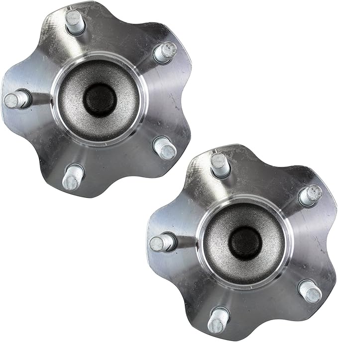 TRQ 2 Piece Rear Wheel Bearing & Hub Assembly Set Compatible with 2002-2006 Nissan Altima 2004-2008 Maxima 2004-2009 Quest