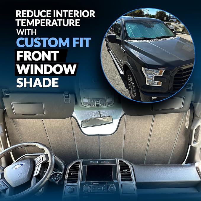 Front Car Windshield Sun Shade Compatible with 2018-2020 Hyundai Accent (HC) | Custom Fit Visor Accordion Fold Style Sun Protector | Silver & Grey 1-pc Set | SS-414