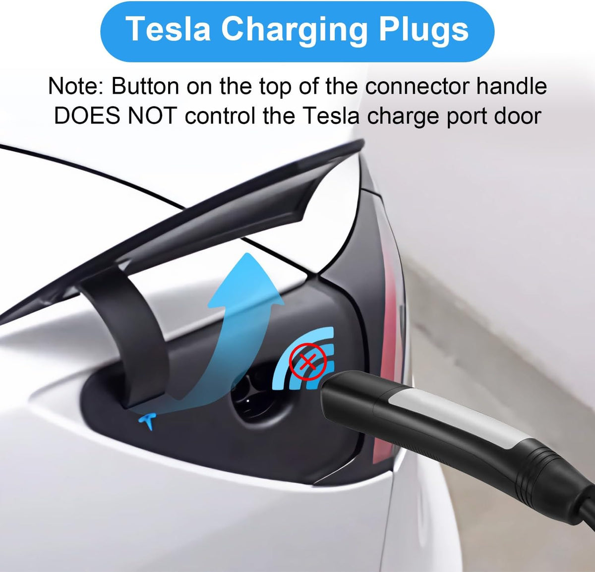 Tesla Charger Extension Cable Compatible with Tesla Model X/Y/3/S, 20Ft EV Charging Extension Cable 110-240V 48A Tesla EV Charger Extension Cords