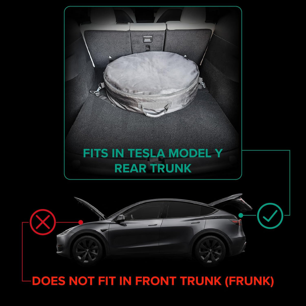 Spare Wheel Tire Kit Fits Tesla Model Y (2020-2026) + Juniper