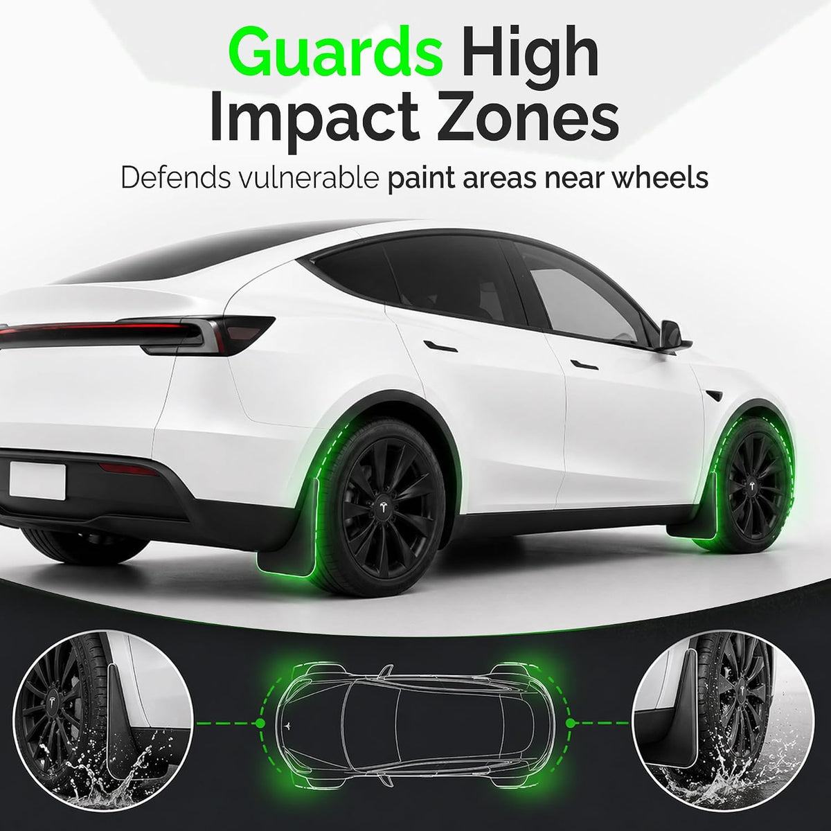 Tesla Model Y Juniper 2025-2026 Mud Flaps, Set of 4