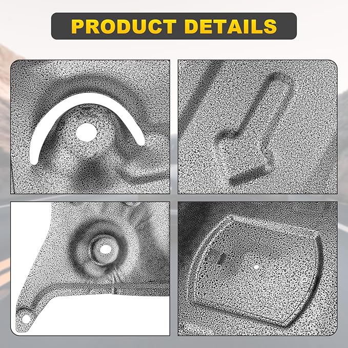 Front Skid Plate Compatible with 2017-2025 Tesla Model 3 & 2020-2025 Tesla Model Y, Under Motor Guard Splash Shield Cover with Install Accessories
