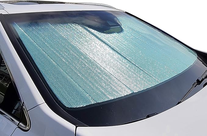 Autotech Park Foldable Sunshade Compatible with 2020-2025 Tesla Model Y and 2026 Model Y Juniper, Custom-fit Windshield Sun Shade