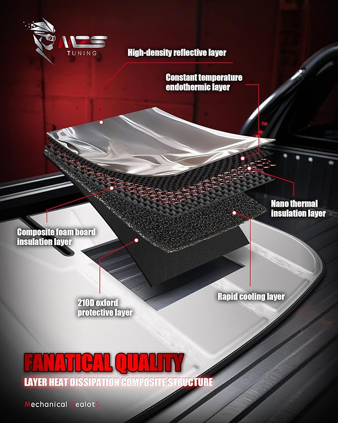 MZS Windshield Sun Shade Compatible with IS300 IS350 IS500 2021-2026, Foldable Car Front Window Sunshade with Storage Pouch, Sun Visor Shield for Interior Protector