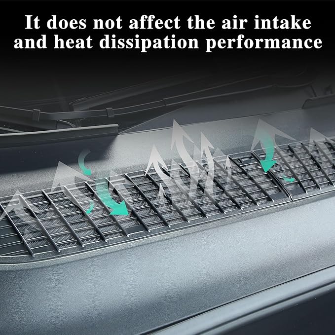 Air Intake Protective Cover Grille for Tesla Model Y 2025 2026 Juniper Air Vent Cover Air Intake Vent Grille Cover (black) Arcoche customizes exclusively (Not fit 2026 Standard)