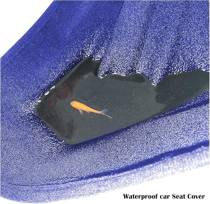 Car Seat Cover Protector Front Seats,for Gym Workout,Running,Swimming,Beach and Hiking,Waterproof Sweat Towel Bucket Seat Covers for Cars SUV Trucks (Blue, 1Pcs)