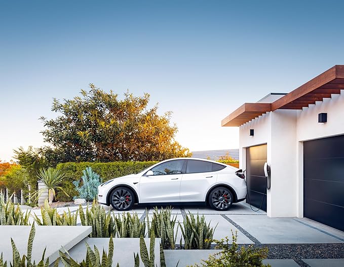 Tesla Wall Connector - Home Electric Vehicle (EV) Charger, NACS - Level 2 - up to 48A - UL Certified, Enery Star Partner