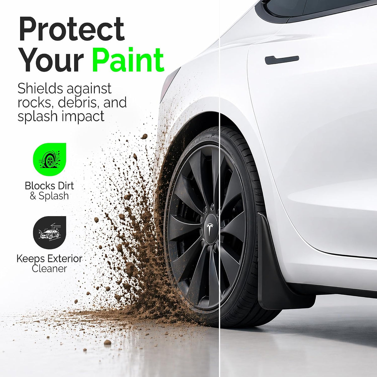 Tesla Model Y Juniper 2025-2026 Mud Flaps, Set of 4