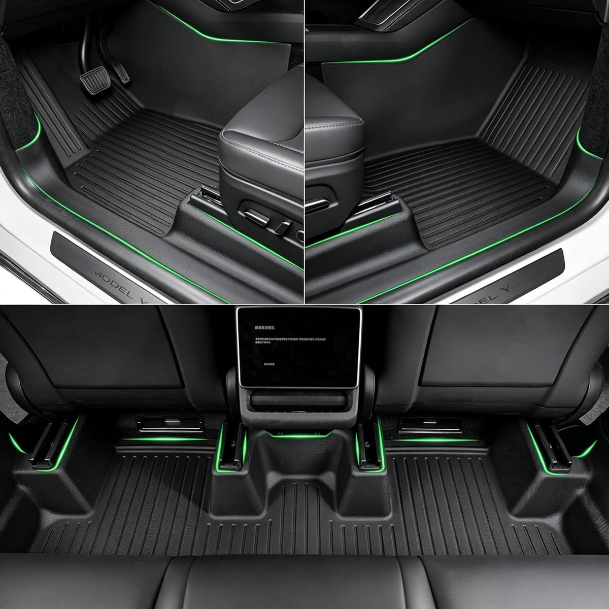 11PCS Floor Mats for 2025-2026 Tesla Model Y Juniper