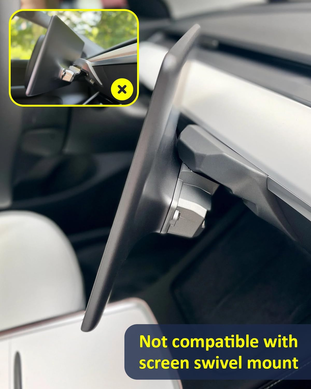 Hidden under Screen Storage for Tesla Model Y Model 3 Accessories 2020-2026