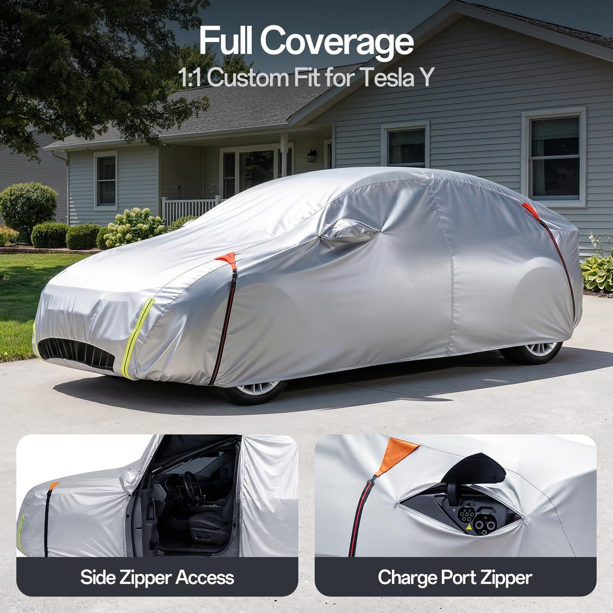 Tesla Model Y Car Cover 2020–2026, 100% Waterproof All-Weather