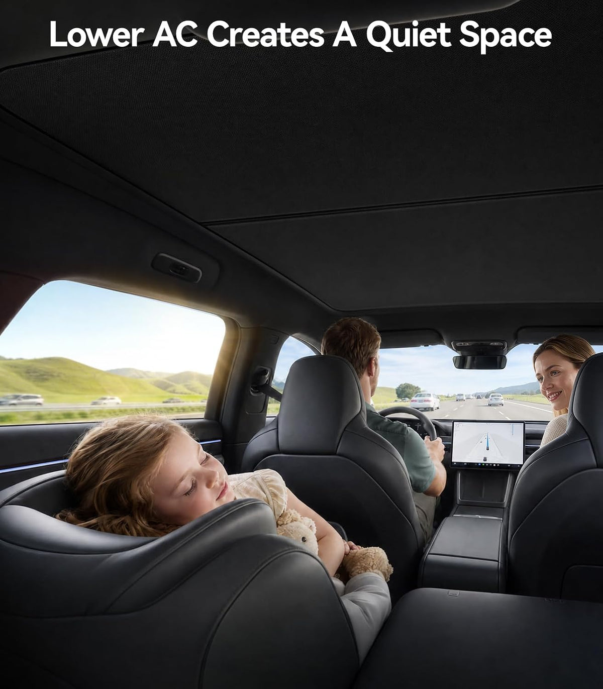 Double-Layer Sunshade Roof for Tesla Model Y Juniper (2026-2025)