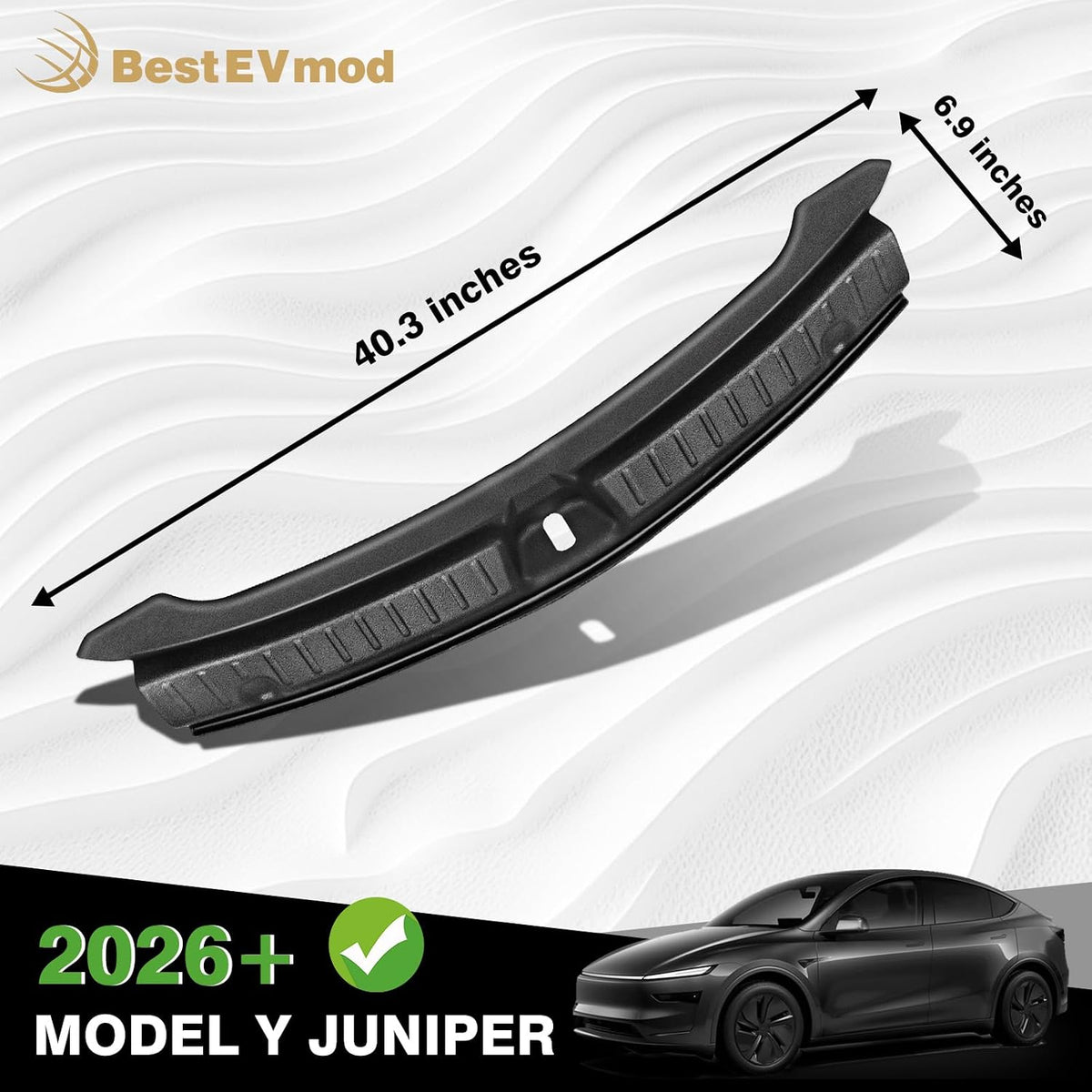 2026 Tesla Model Y Upgrade Rear Bumper & Trunk Sill Cover Protector Bumper Guards Compatible with Tesla Model Y Juniper Refresh (Premium & Performance 2025/2026)