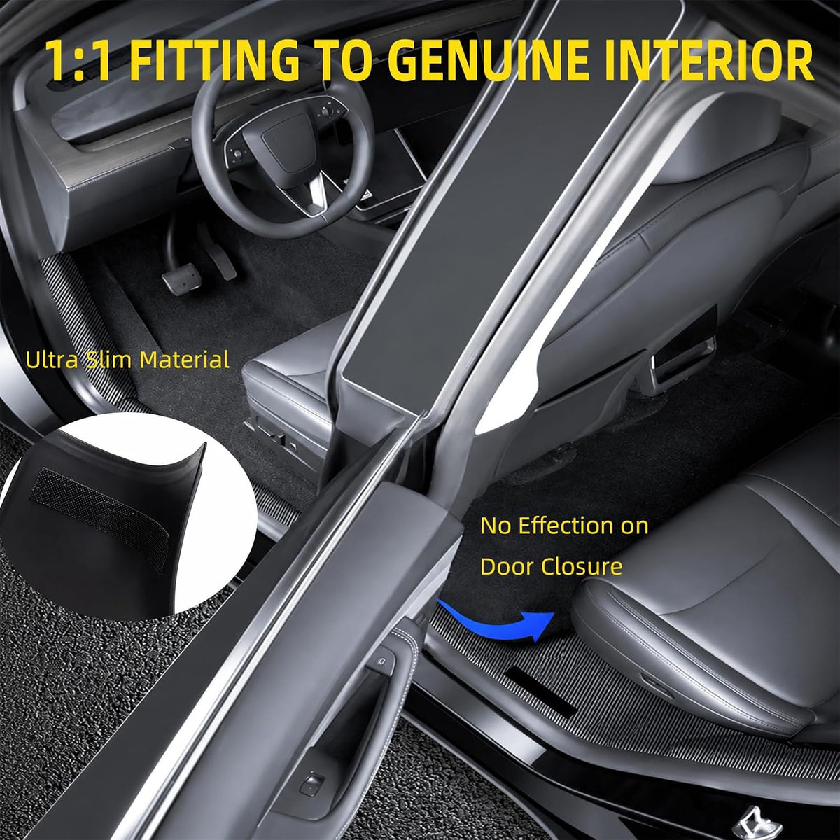 8PCS Door Sill Protector for Tesla Model Y Juniper 2025 2026