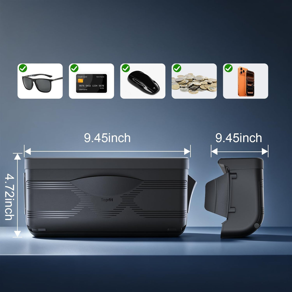 Under Dash Storage Box for Tesla Model Y Juniper 2025-2026, Driver Side Organizer under Steering Wheel, Dashboard Storage Compartment, No Drill No Adhesive