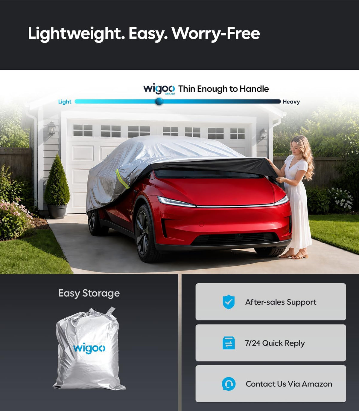 Tesla Model Y Car Cover 2020-2026, Custom Fit UV Protection