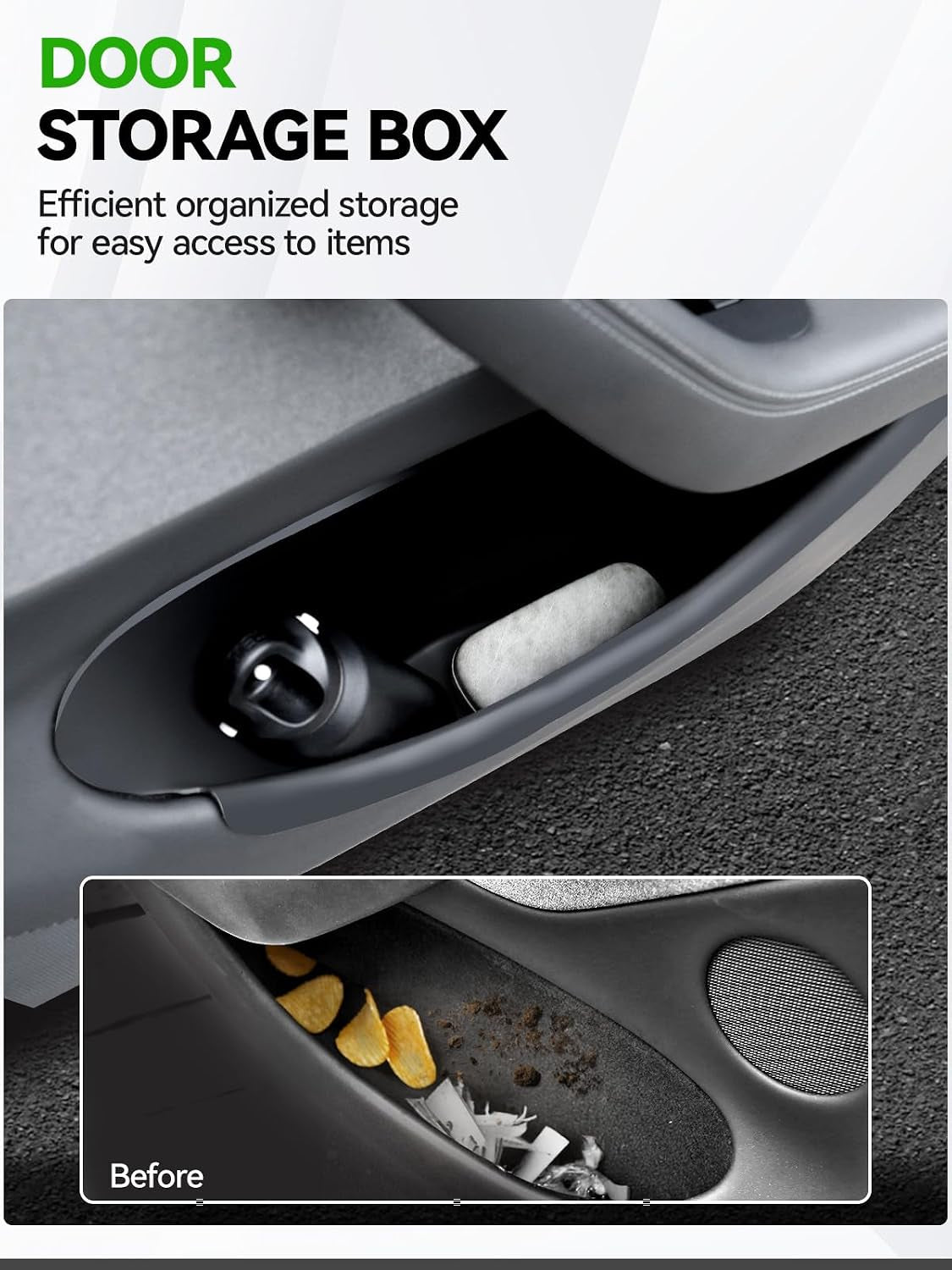 Door Side Storage for 2025 2026 Tesla Model Y Juniper Accessories