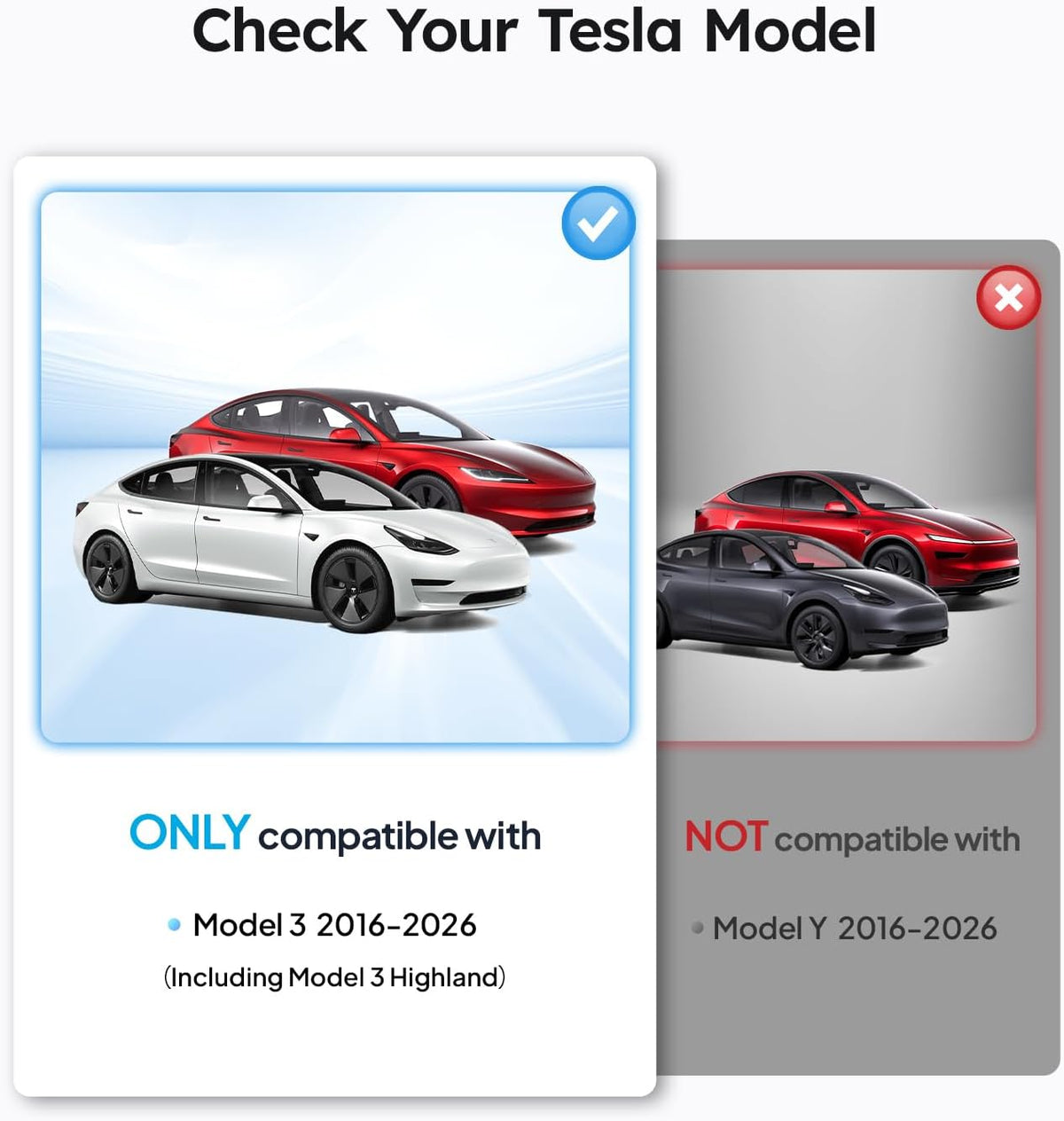 for Tesla Model 3 Windshield Sunshade, OEM Design, 100% Sun Block