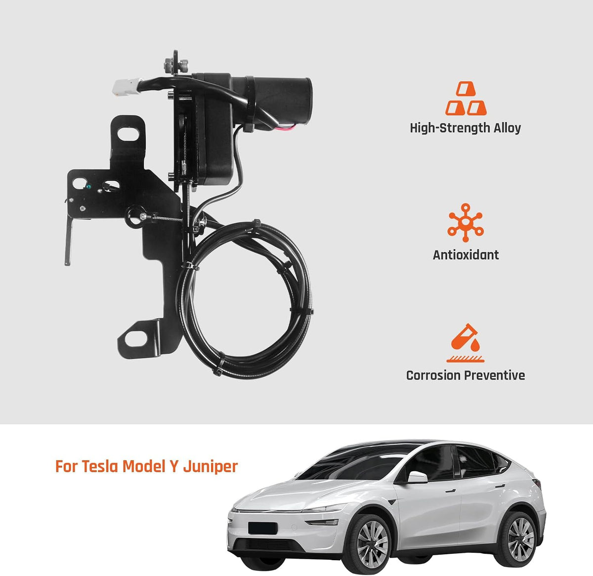 Hands-Free Automatic Frunk Closer for Tesla Model Y Juniper 2025 2026 - Power Front Trunk Lock with Soft Close - Easy Installation Accessory