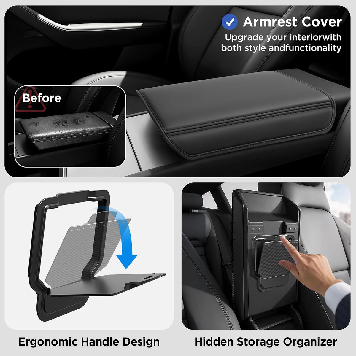 10PCS Console Organizer for Tesla Model Y Accessories 2026 2025