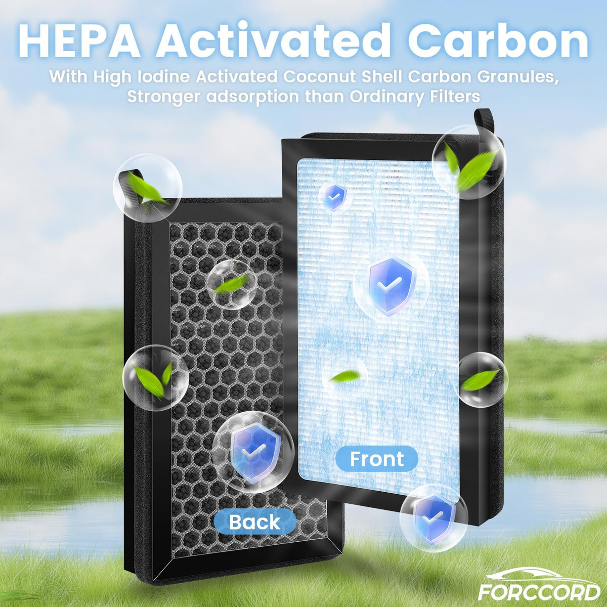 6-Pack HEPA Cabin Air Filter Kit Fits for Tesla Model Y 2020-2026