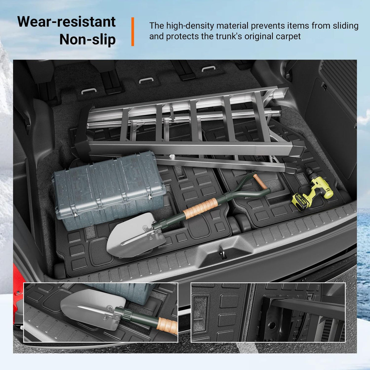 Rear Backrest Mats Compatible with 2021-2026 Toyota Sienna